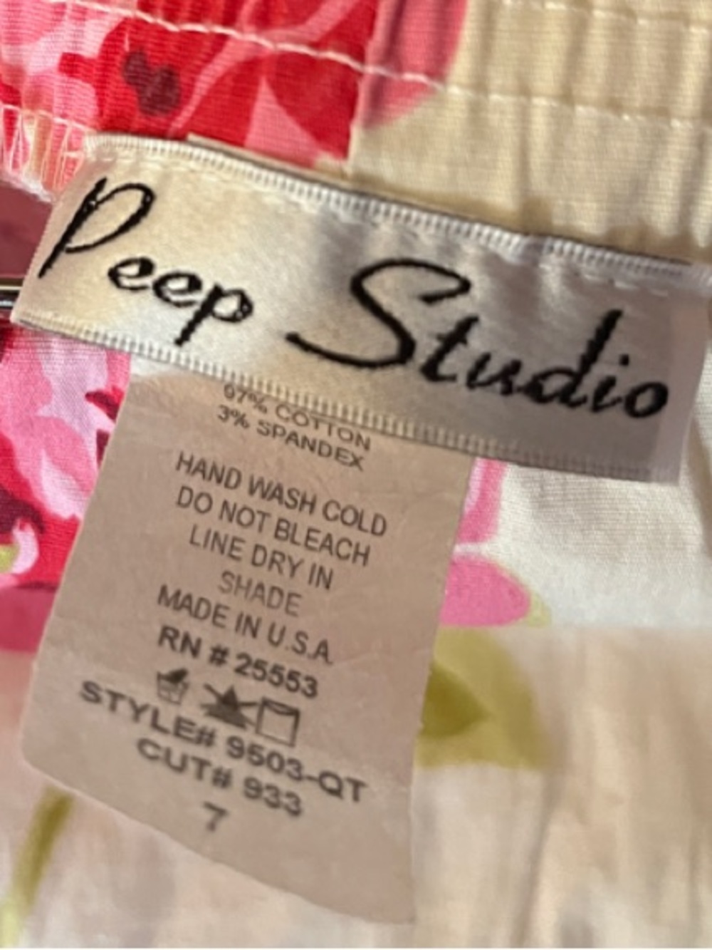 Floral Strapless Summer Dress in Pink & White - Picture 2 of 4